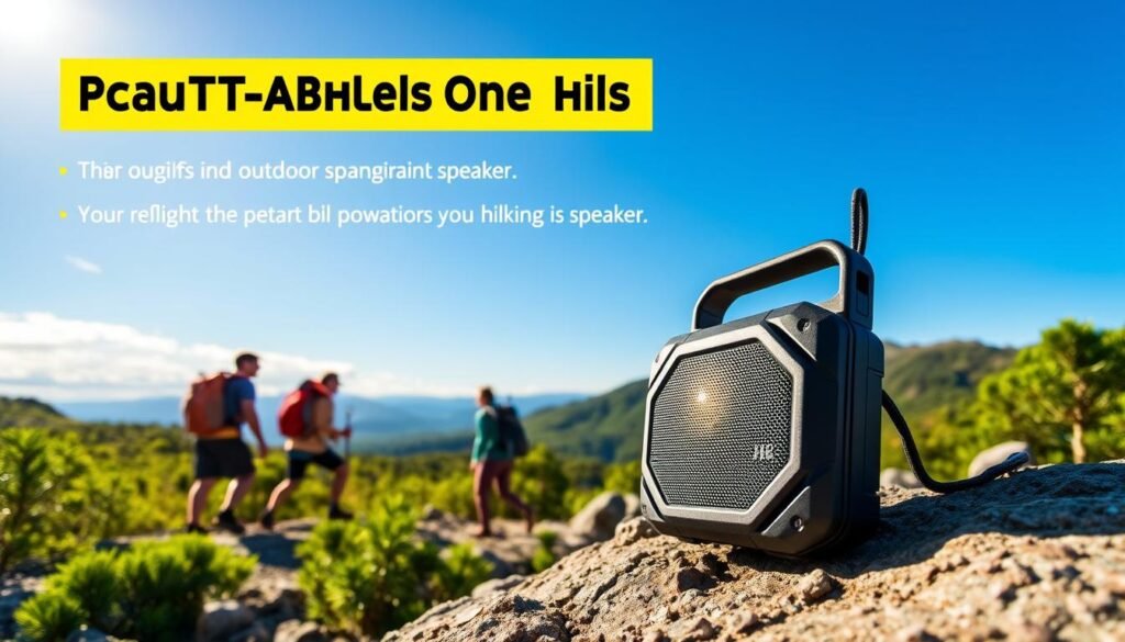 Portable hiking speakers