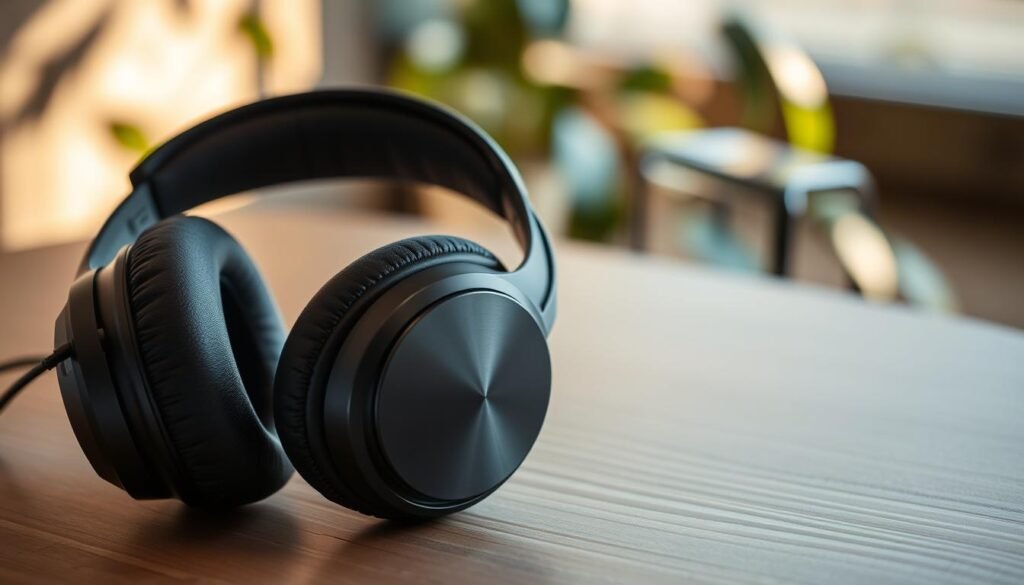 sound-isolating headphones