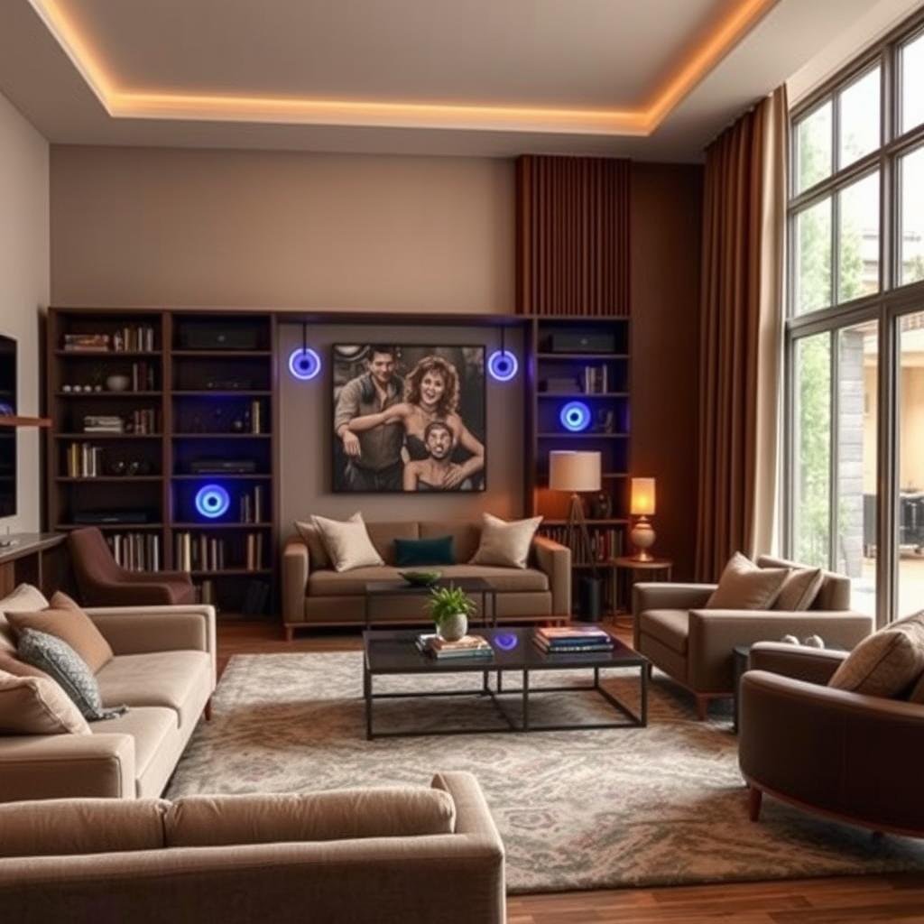 Multiroom audio setup with synchronized speakers