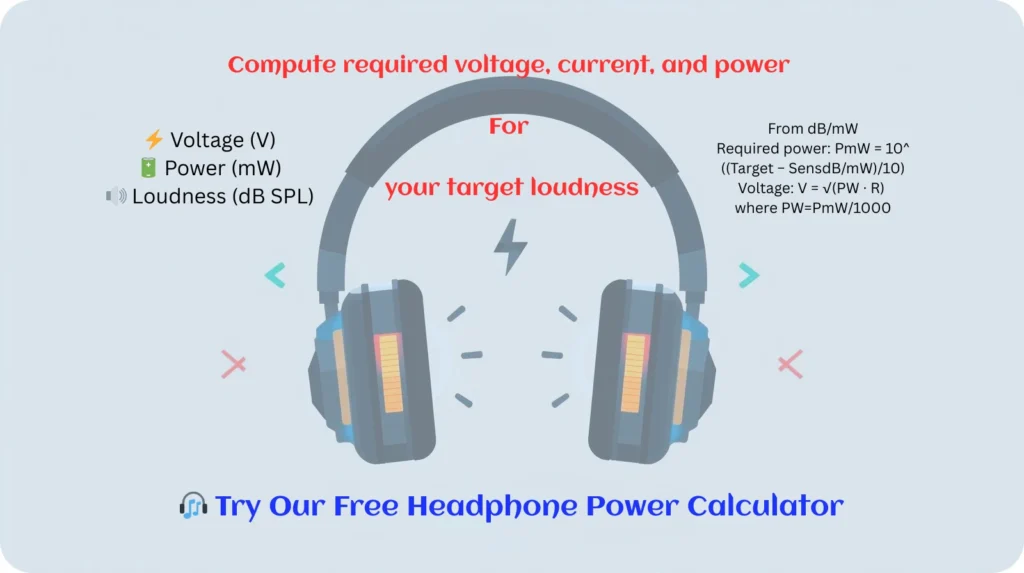 Headphone Power Calculator – Check how loud your headphones can get