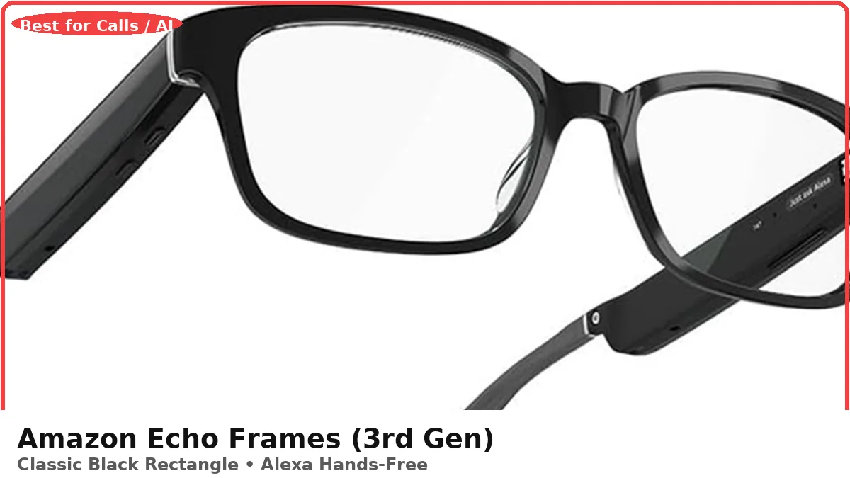 Amazon Echo Frames 3rd Gen in Classic Black