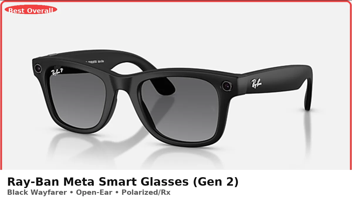 Ray-Ban Meta Smart Glasses Gen 2 in black Wayfarer